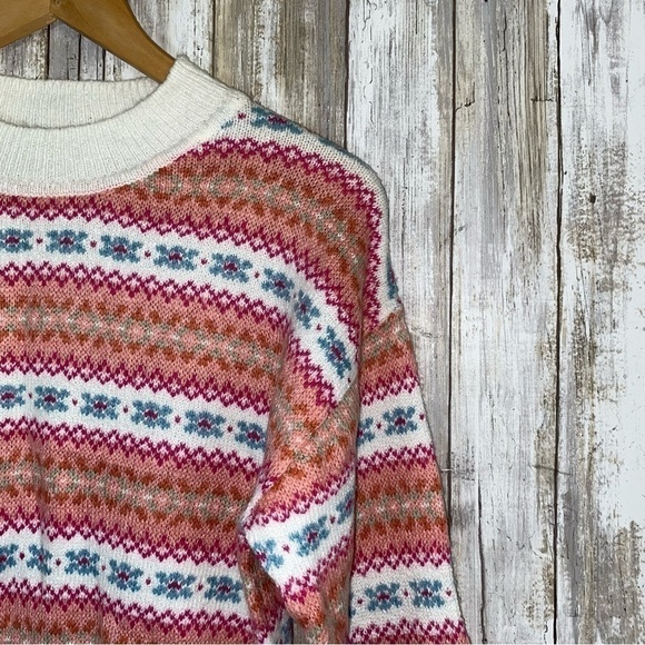 NWT Wild Fable Faire Isle Crop Sweater - Picture 3 of 6